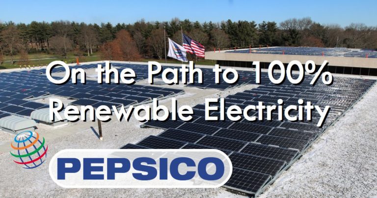 PepsiCo Will Reach 100% Renewable Electricity