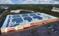 Target Store with rooftop solar panels